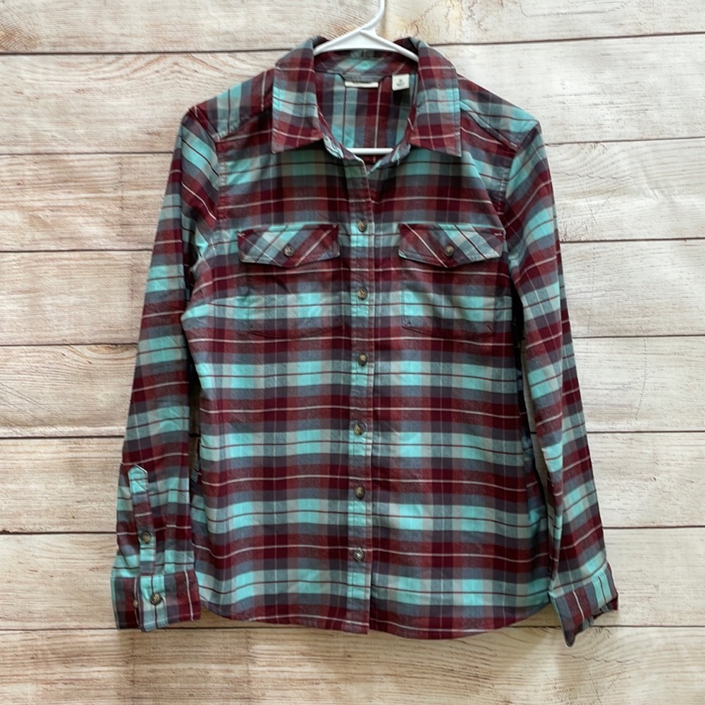 L L BEAN WHISPER LODGE PLAID FLANNEL SHIRT